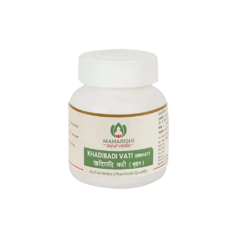 Maharishi Ayurveda Khadiradi Vati (Brihat) For Oral Health, 40 Tablets-1.webp